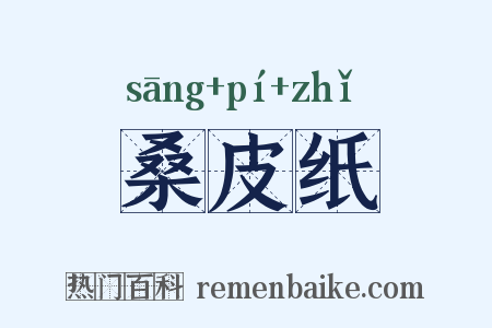 桑皮纸是什么意思的图片